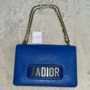 Authentic Christian Dior J’ADIOR blue bag preowned.